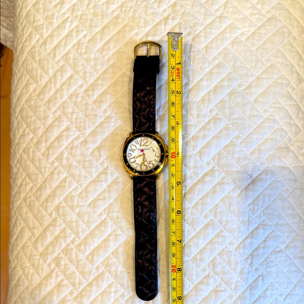Betsy Johnson Gold and Black Watch new battery